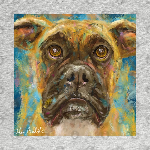 Colorful Loose Artistic Boxer Portrait by ibadishi